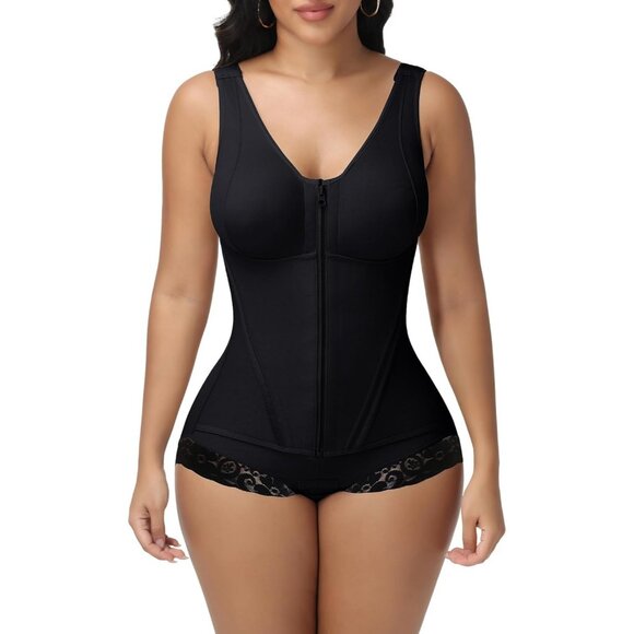 Women's Stage 2 Body Shaper Black Tummy Control Post Surgery Shapewear Garment